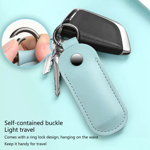 Étui pour clé USB en cuir microfibre, support de clé-Encre verte 2