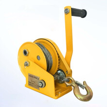 Fall Protection Kits Hand Crank Winch Household Small Portable Traction Winch Manual Winch Rescue Tripod Lifting Equipment (1200lbs Winch 20m(65ft))