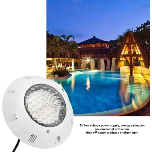 Wall Mounted Pool Light, LED Underwater, IP68, Waterproof, Pure White 12W 2
