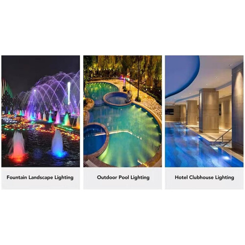 Wall Mounted Pool Light, LED Underwater, IP68, Waterproof, Pure White 12W 1