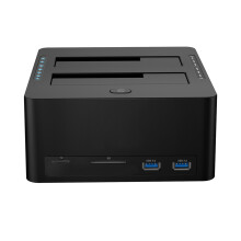 6-in-1 SATA3 naar USB3.0 dubbel bay dockingstation voor harde
