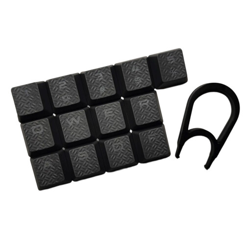 13 Key Keycaps Set met antisliptextuur en-Grijs