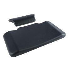 Motorcycle Backrest with Comfortable Support, PU Leather 3cm Cushion for Universal Luggage Box