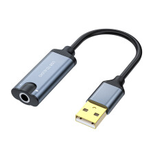 USB Sound Card External Stereo Sound Card with Microphone-10cm