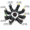 Câble d'alimentation DC5V 5,5 x 2,1 mm, 8-Coude 8 pièces US 5