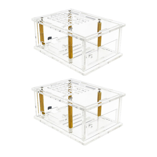 Transparently Acrylic Case For RPi 5 Case-Not compatible with 1