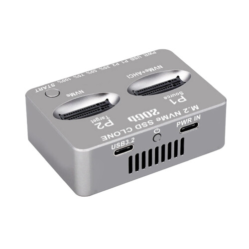 M.2 NVMe SSD Dock AHCI Duplicator Cloner USB3.2 20G Clone USB C