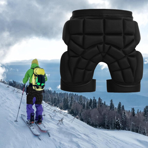 Hip Protector Pad with 3D Breathable Padding for Skiing Snowboard Impact Protection Adjustable Fit 2