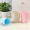 Garbage Container For Office, Easy To Empty Solid Color Trash Can With Strong Loading Capacity For Living Room Bathroom (Blue) 2