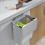 Multipurpose Usage Non-Smelling Compost Bin, Easy Install Wall Mounted Counter Waste Bin for Kitchen Hanging Trash Can in Multiple Locations (9L) 5