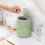 Efficient Desk Trash Can With Push Button, Odor Control And Durable Construction For Computer Desks, Dressing Tables, Dining Tables (Green) 2