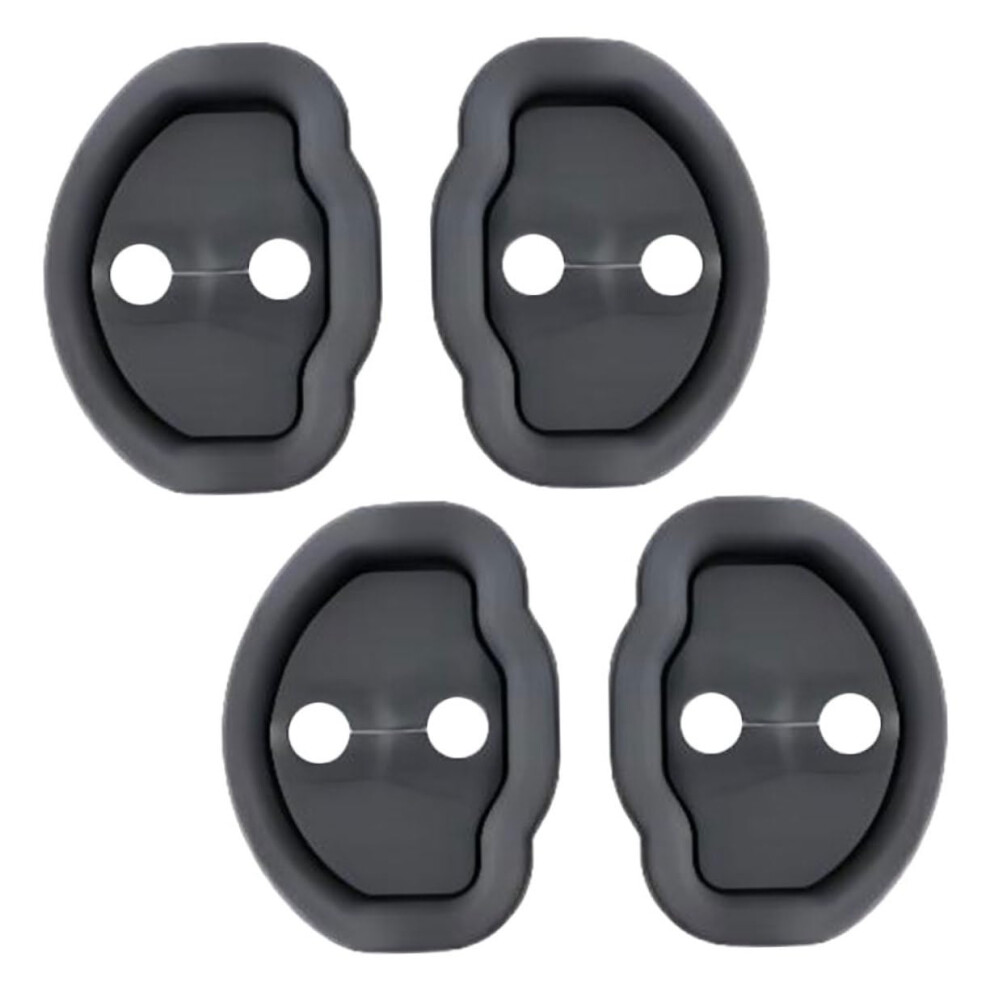 4Pcs Car Door Lock Cover Silicone Rustproof Scratch Prevention Shock Absorbing Latch Protector 9412369220981