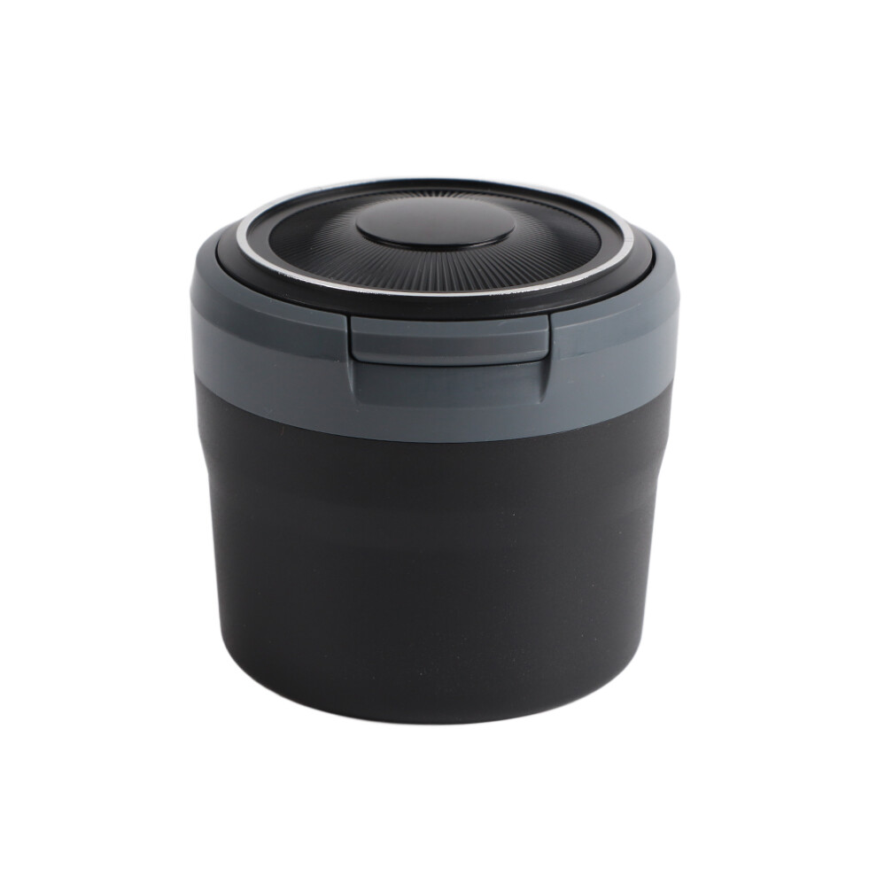 Smokeless Car Ashtray, Portable And Multifunctional Trash Can, Detachable Stainless Steel Ashtray With Led Lighted Ashtray Lid, For Cars, Homes, Offic 9453559704799