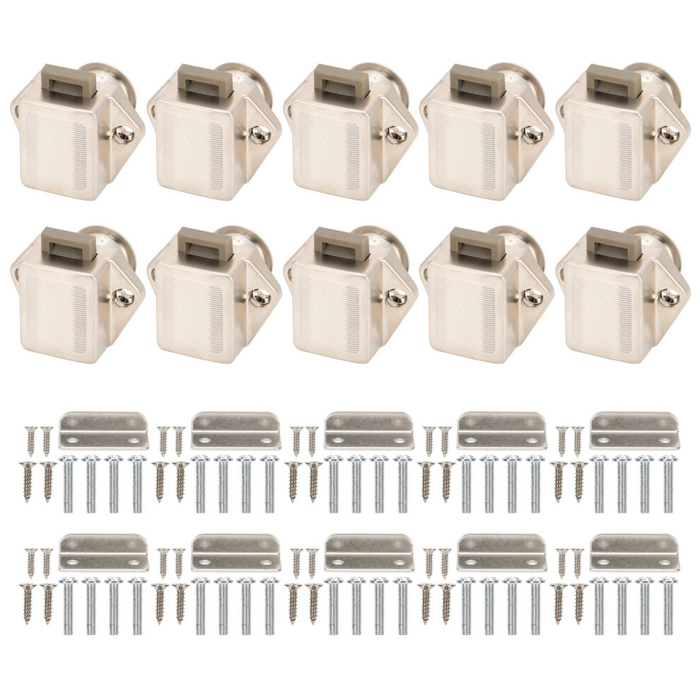 Rv Drawer Cabinet Lock, Push Button Keyless Locks For Furniture Doors, Easy Installation With Provided Screw Fittings, Durable Zinc Alloy Lock 9009791947045
