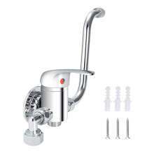 Foot Pedal Faucet For Hands-Free Sink Operation Foot Control Water Tap Brass Durable Hygiene First Kitchen Bathroom Use