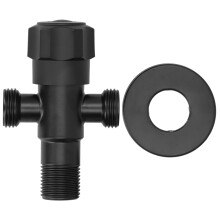 Válvula de cierre angular resistente a la corrosión, cierre de agua hermético, rosca precisa, control de flujo, cuerpo de cobre, resistente,