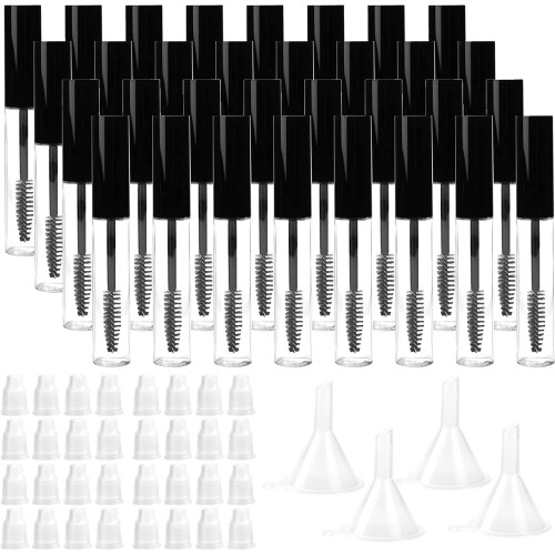 Δοχείο ορού DIY, επαναγεμιζόμενο δοχείο μάσκαρα 10ml με ράβδο βλεφαρίδων και