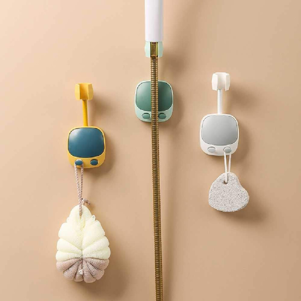 Adjustable Shower Bracket For Bathroom, Multipurpose Holder With Vacuum Suction Cup Installation, Flexible Relocation For Ceramic Tile And Glass 9128293399548