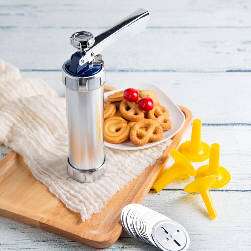 Μηχανή μπισκότων DIY, είδη διακόσμησης ψησίματος με λαβή από ανοξείδωτο ατσάλι, 2