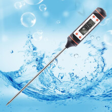 Robustes, digitales Thermometer für Fleisch, Süßigkeiten und Flüssigkeiten, wasserdicht, mit Sofortmessfunktion und einfacher Bedienung.