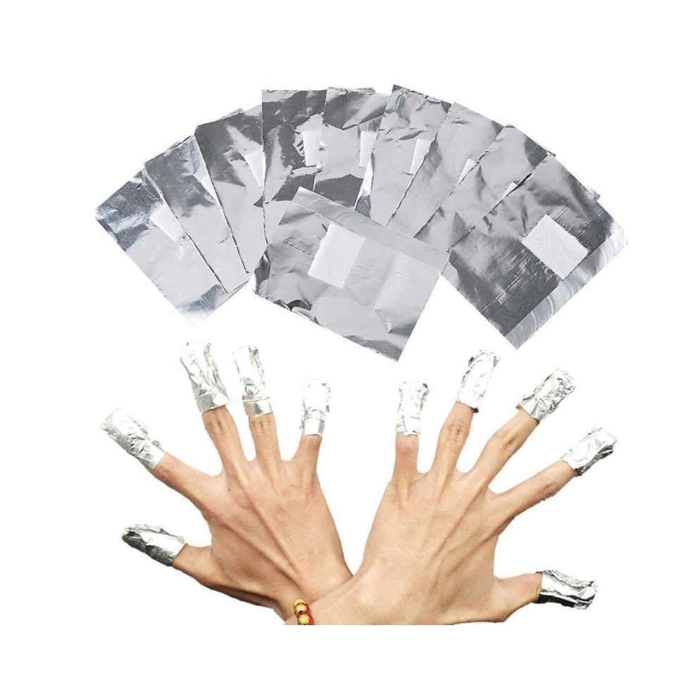 Disposable Foil, Efficient Removal: Nail Polish Remover, Gel Polish Remover Soak Off Foils With Larger Cotton Pad, Protects Skin & Hygienic