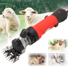 690W Professional Electric Sheep Shears with Speed 2800RPM, Livestock Grooming Clippers Red 220V