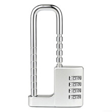 Adjustable U Shaped Combination Padlock 4 Digit Alloy Steel Security Lock for Cabinet and Door