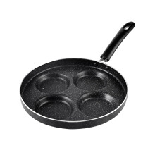 Frying Pan Egg Cooker with NonStick 4 Cup Omelette Design and Even Heat Aluminum for Gas Stove