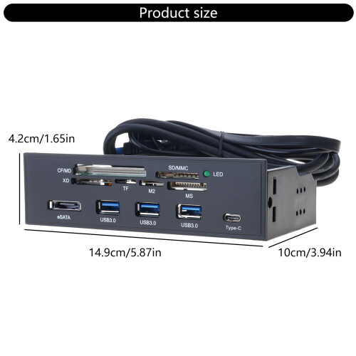 Eingebauter USB3.0-Kartenleser auf der Vorderseite mit hoher 2