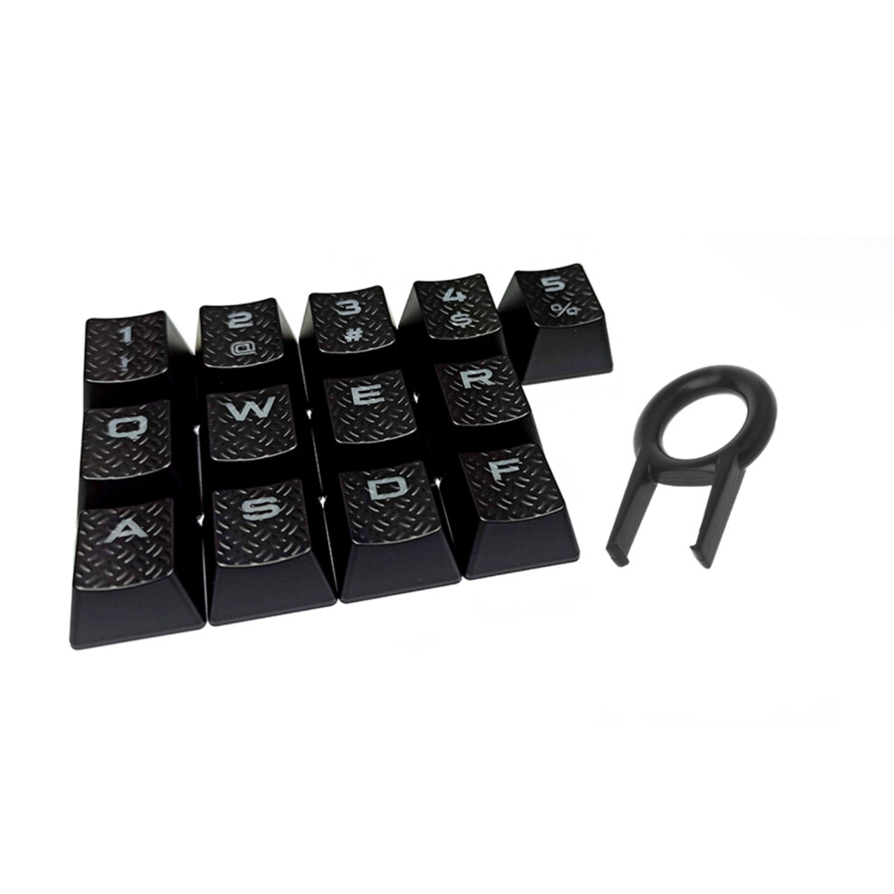 Oem Keycap Set With Textured Finish Enhances Illumination- Black 7732000458613