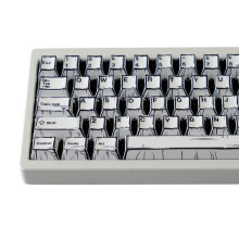 Dikke PBT Keycaps met uniek graffitipatroon voor Trendsetter