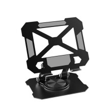 Aluminum Tablets Holder Stand, 360 Degree Swivels Action-Black