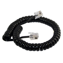 RJ9 RJ11 4P4C Telephone Cable High Compatibility-Black 2 meters