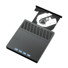 External Disc Drive for Laptop 7 Port USB3.0 Disc Player for