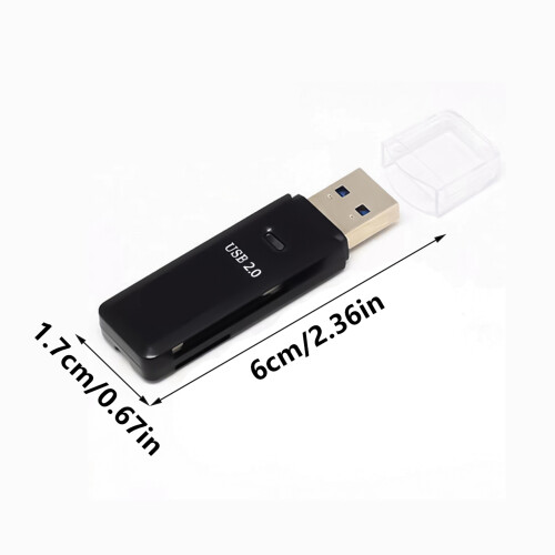 USB3.0 Memory Card Reader Lightweight and Easy to Carry-Black 2