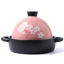 Ceramic Tajine Pot, Japanese Style, Casserole, Slow Cooker, 1.9L for Healthy Cooking