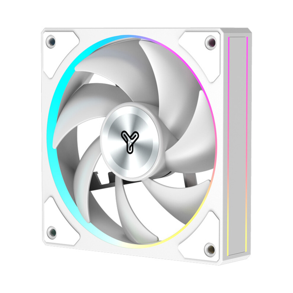 Quiet 120Mm Argb Fan With Pwm Control 2000Rpm Vibration- White 7732000461866