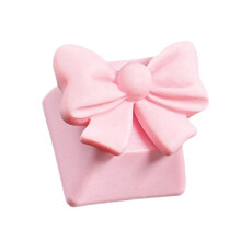 3D-Tastenkappe mit Schleife, Artisanal ESC-Harz-Tastenkappe-Rosa
