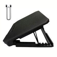 Tapis de refroidissement pour ordinateurs portables jusqu'à-Noir