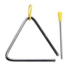 HH 2004 Triangle Percussion Instrument with Mallet Rubber Grip Single