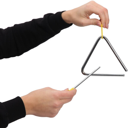 HH 2004 Triangle Percussion Instrument with Mallet  Rubber Grip Single 1