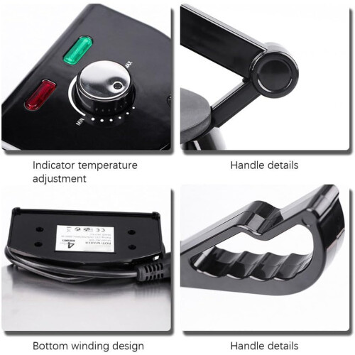12 Inch Electric Crepe Maker with Adjustable Temperature, NonStick Surface, DoubleSided Heating 2