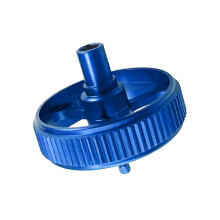 Poulie de souris en alliage d'aluminium, roue de-Bleu
