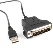 USB to DB25 25Pin Male Adapter Cable RS232 Cord for Vintaged