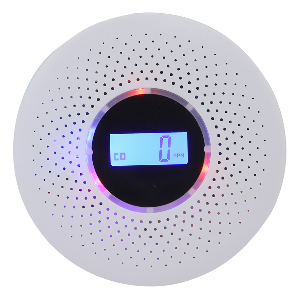 In 1 Co & Smoke Alarm, Electrochemical Sensor, Digital Display Co Alarm, Battery Operated Carbon Monoxide Detector, 85Db Loud Alarm, Suitable For 9009791949490