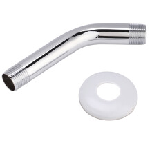 Extensor de braço de chuveiro em aço inoxidável, para montagem na parede. Design durável e elegante, com fácil instalação para um banho mais