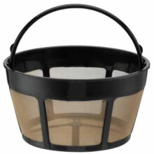 Duurzaam, herbruikbaar koffiefilter, eenvoudig te installeren zonder gedoe, geweven roestvrijstalen gaas garandeert een volle koffiesmaak.