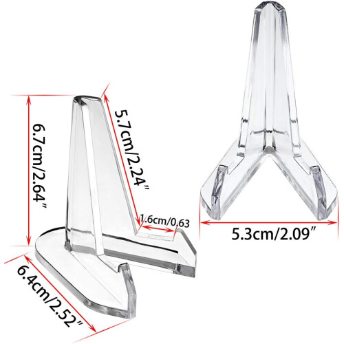 Exiba seus tesouros com confiança. Cavaletes multiuso em acrílico transparente com design simples e elegante. 1