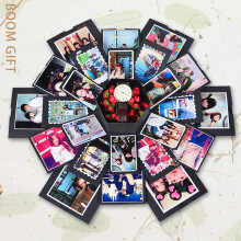 Coffret album photo créatif à effet explosion, cadeau personnalisé à révélation multiple, album photo fait main pour préserver vos souvenirs,
