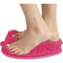 Shower Foot Massager for Exfoliates & Massages, Non-Slip Suction Cups Ensure Safety While Improving Foot and Leg Circulation, Durable Material Stands
